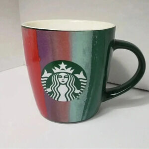 Starbucks 2021 Red Green 12oz Coffee Tea Hot Chocolate Mug Cup